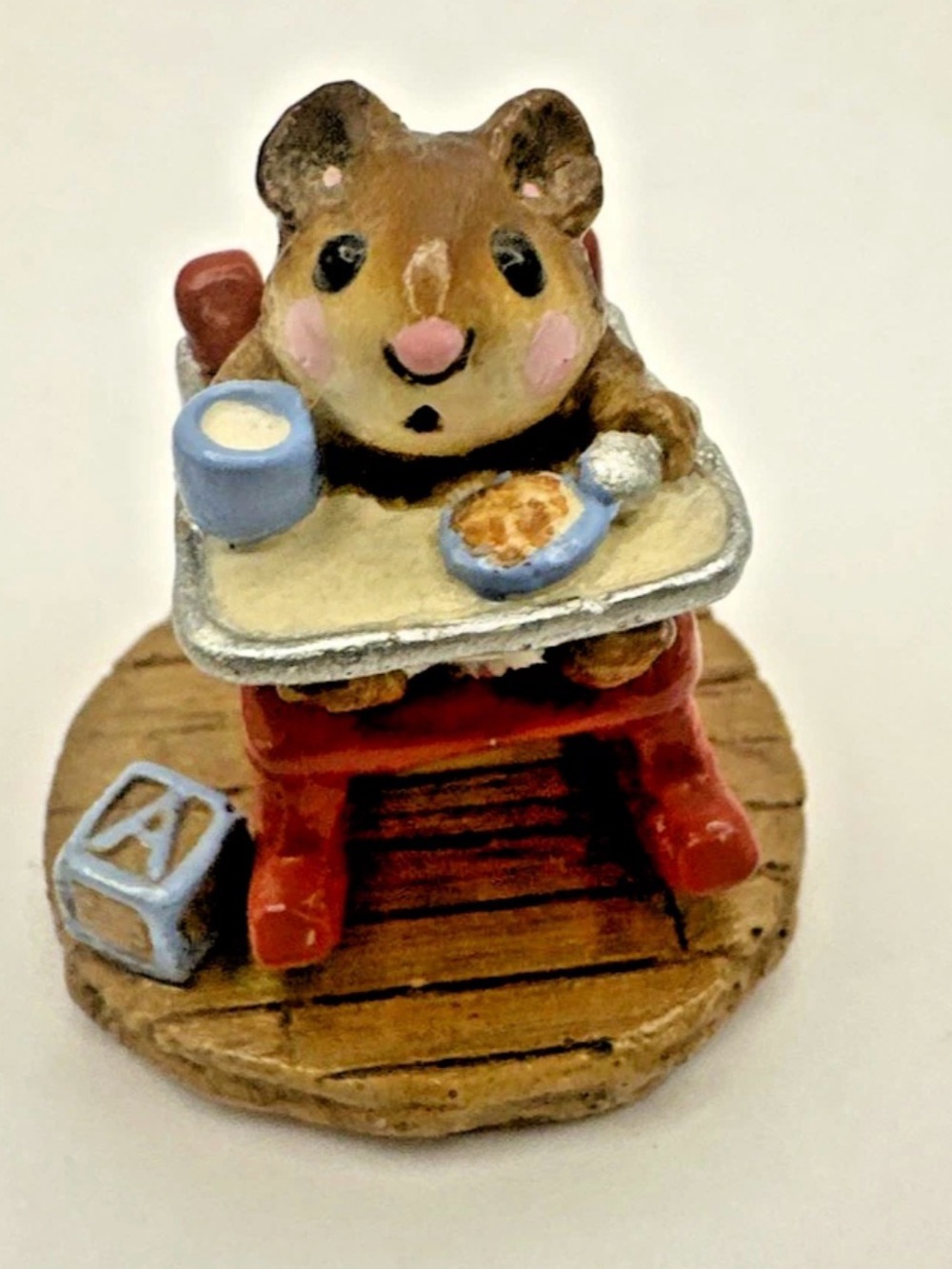 Wee Forest Folk Rocking Tot Red M-103 WFF William Peterson 1983 High Chair